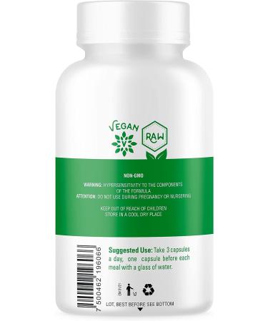 OS Organic Side - Organic Wheatgrass 60 Capsules - for Energy Detox & Immunity Support - Certified USDA - Non GMO - Vegan - Buy Online on GoSupps.com