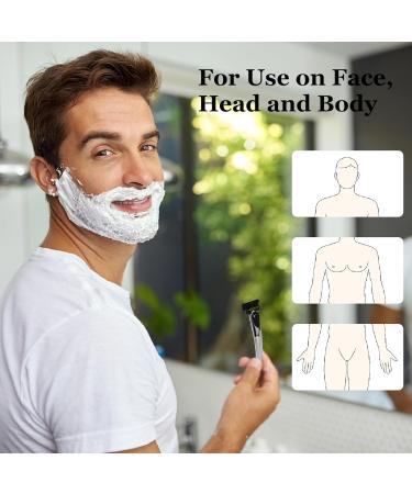 Pumwoy Men's Razor Set - 1 Razor + 2 Blades with 7-Fold Technology | Perfect Men's Grooming Gift | Ideal for a Close Shave - Buy Online on GoSupps.com