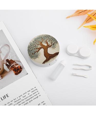 Shop Portable Tree Printed Contact Lens Case | Travel-Friendly Storage Box for Contacts - Buy Online on GoSupps.com