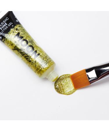 Moon Glitter Classic Fine Face & Body Glitter Gel - Green - 12ml | Cosmetic Festival Glitter Paint for Face, Body, Hair & Nails - Buy Online on GoSupps.com