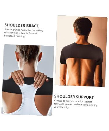 Warm Double Shoulder Support Brace - Heated Shoulder Pads for Men | Fitness Stabilizer Protector - Buy Online on GoSupps.com