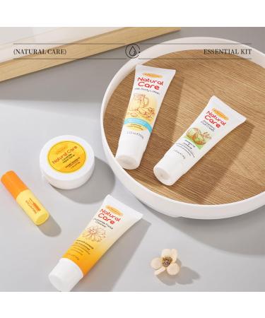 Natural Essence Skin Care Set - Daily Moisturizing Essentials | Beeswax Lip Balm Coconut Foot Cream Milk Lotion Chamomile Cleanser Lavender Salve | International Shipping - Buy Online on GoSupps.com