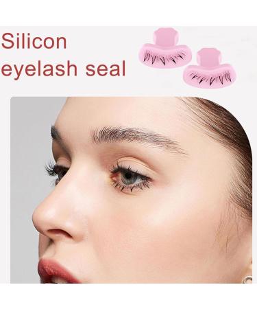 Eyelash Stamp for Beginner 1 Pair DIY Natural Long Lasting Lower Lash Stamp for Makeup Silicone Eyelash Stamps Tool for Woman Girls Style 2 Eyelash Stamps Tool Pink - Buy Online on GoSupps.com