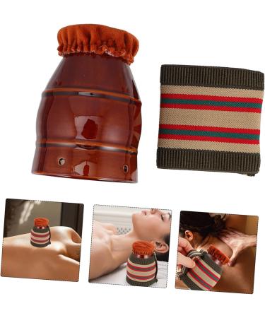 Beavorty Ceramic Moxibustion Burner Set - Multifunctional Moxa Stick Holder for Massage & Wellness | 2 Pcs 10x7.5x7.5cm - Ideal for Traditional Chinese Therapy - Buy Online on GoSupps.com