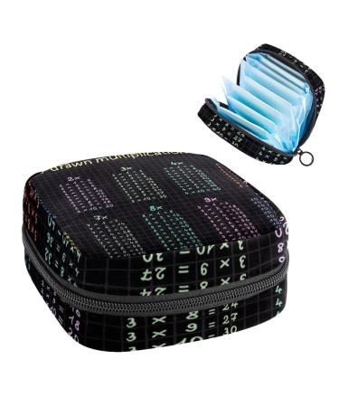 Women's lift Storage bags Stillpad Hand Drawn Multiplication Stable Portable Period Kit Bag Feminine Product Bay For Women Girls Color2