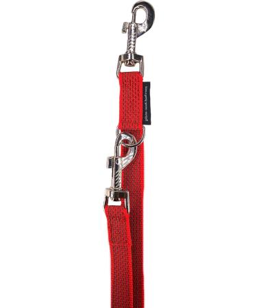 Adjustable Rubberized Dog Leash for Medium & Large Dogs - 5m Red | Durable Double Leash for Comfortable Control - Buy Online on GoSupps.com