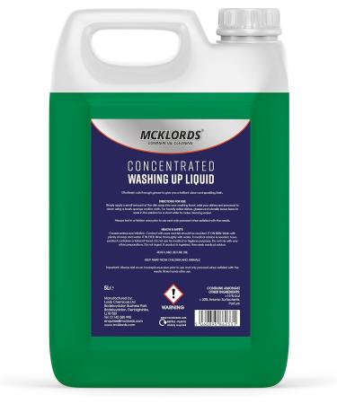 McKLords Concentrated Washing Up Liquid Green 10 Litre (2x5 Litre)  - Buy Online on GoSupps.com