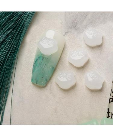 FEIlei Peace Buckle Nail Charms Glass Nail Rhinestones Flat Back Nail Gems Nail Decor - Buy Online on GoSupps.com