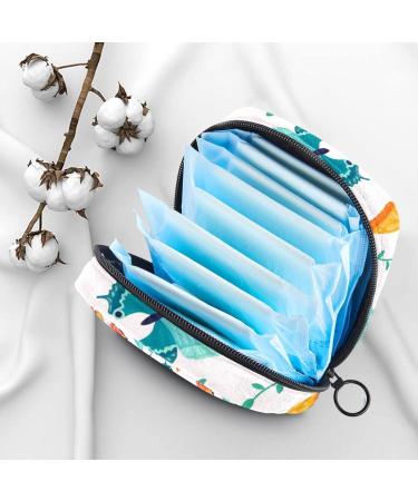 Stylish Women's Napkin Storage Bags | Retro Butterfly Patterns | Portable Menstrual Cup & Bandage Bags - Buy Online on GoSupps.com