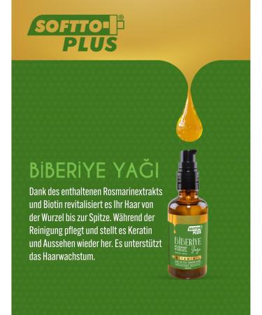 Softto+Plus Huile de romarin Rosemary Oil - Croissance des cheveux plus rapide et soins sains - Buy Online on GoSupps.com