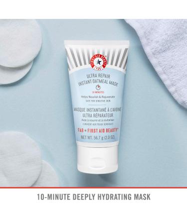 First Aid Beauty Ultra Repair Instant Oatmeal Mask - Hydrating 2 oz. Soothing Mask - Buy Online on GoSupps.com