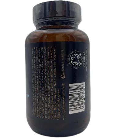Organic Irish Sea Moss Capsules - 60 Vegan Capsules | GMO Free | Gordon Watkins Botanical Blend with Spirulina - Buy Online on GoSupps.com
