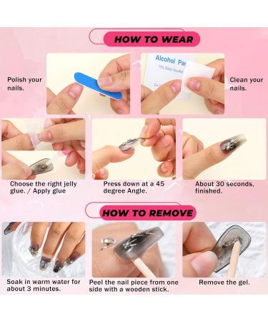 Sethexy Long Coffin False Nails - Handmade 3D Camellia Flower Press-On with Pearl Patterns | Matte & Glossy Acrylic | Removable Nail Art for Women & Girls - Buy Online on GoSupps.com