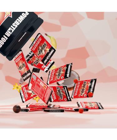 SOY 90+ Test Pack | 10 x 30 g Soy Protein Isolate Samples | 88% Protein | Vegan | Lactose Free | Non Genetically Modified Made in Germany | Various Tastes - Buy Online on GoSupps.com