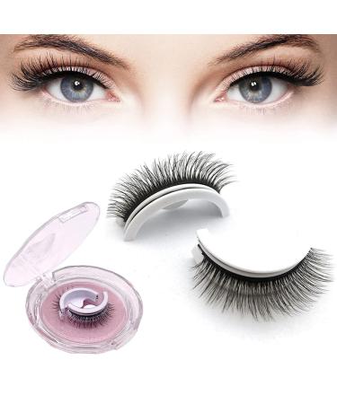 Kaylash Reusable Adhesive Eyelashes Kayla Beauty Self Adhesive Lashes Kaylash Reusable Self Adhesive Eyelashes Natural Look No Glue (F)