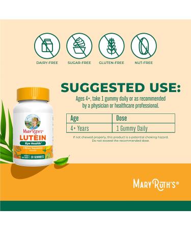 MaryRuth s Lutein Gummies with Zeaxanthin | Lutein & Zeaxanthin Supplement | Eye Health | Blue Light Filtering | Vision Support | Adult Eye Supplement for Visual Function | Non-GMO & Vegan | 60 Count - Buy Online on GoSupps.com