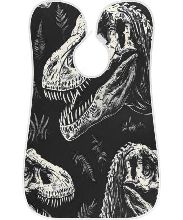 Skeleton Dinosaur Beard Bib Apron - Best Beard Hair Catcher for Men | Perfect Father's Day & Christmas Gift for Dad & Husband - Buy Online on GoSupps.com
