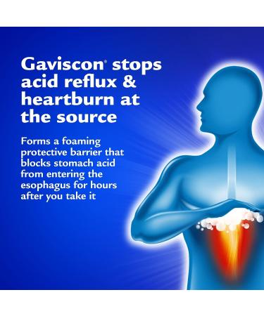 Gaviscon Fruit 340ml - Long-Lasting Acid Reflux & Heartburn Relief - Buy Online on GoSupps.com