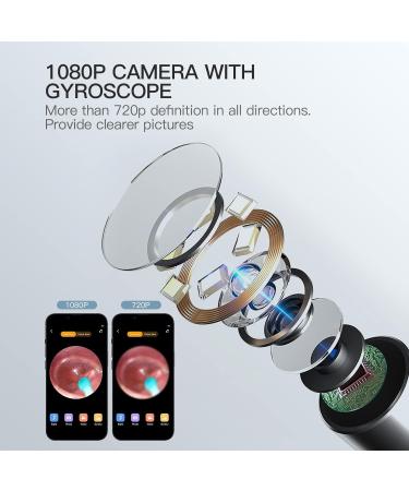 Buy Ear Wax Removal Tool Camera - 1080P Ear Cleaner with LED Lights for iOS & Android - Best Earwax Removal Kit - Buy Online on GoSupps.com