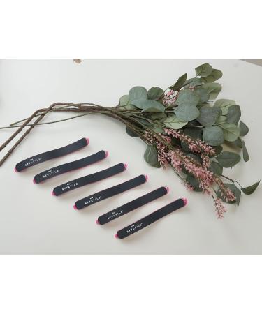 StylFile 6-Pack Curved Nail File with 240/400 Grit for Manicures - Professional 3-in-1 Emery Boards for Nails with Cuticle Pusher Under-Nail Skimmer - Premium Nail Products and Nail Essentials - Buy Online on GoSupps.com
