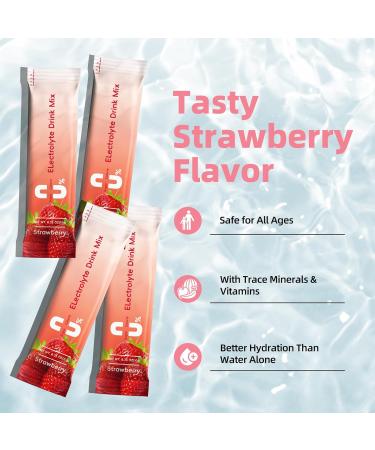 Electrolytes Drink Mix - Sugar-Free 0 Calorie Hydration Packets with Vitamins - Strawberry Flavor for Rapid Hydration & Energy Support (16 Sticks - Buy Online on GoSupps.com