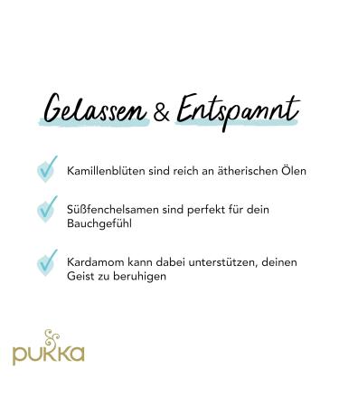 Buy Pukka Organic Herbal Tea Relax - Chamomile Cardamom & Fennel | Pack of 4 (80 Tea Bags) - Natural Calm & Relaxation - Buy Online on GoSupps.com