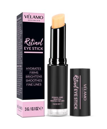 VELAMO ADVANCED Retinol Eye Stick Caffeine Eye Cream Retinol Eye Cream for Dark Circles and Puffiness Visible Results in 3-4 Weeks Under Eye Cream Anti Aging 0.1 OZ/3G 3.01 g (Pack of 1)