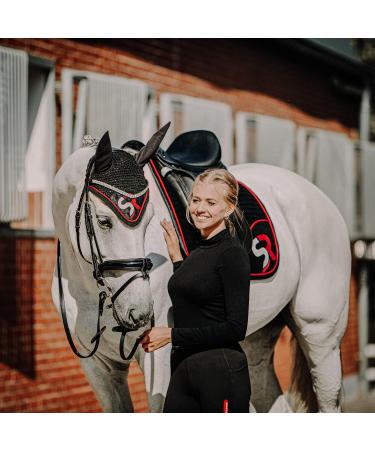 Buy SUNRIDE Divisible Leather Reins for Horses | Soft Genuine Leather | 255 cm Black Pony Reins - Best Quality for International Shipping - Buy Online on GoSupps.com