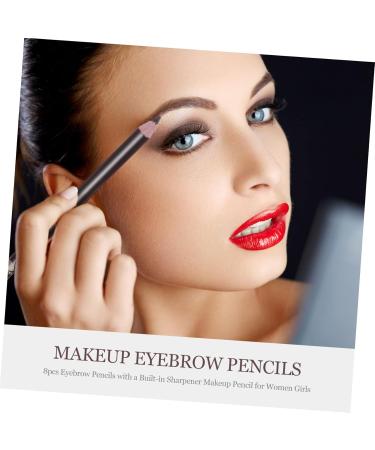 Beavorty Eyebrow Pen Pencil 24 pcs Tool -in- for Pencils Professional Women A Built-in in Pencil Eyebrow Sharpener Black Pencils - Buy Online on GoSupps.com