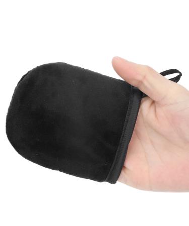 Tanninging Mitts for Even Application Reusable Self Tanner Sponge Mitten Skin with Tanning Mousse Cream Moisturizer and Sunscreen Spray (Black)