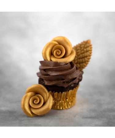 G nthart BackDecor Marzipan Roses Set - 6 Gold & Red Roses with Leaves | Premium Bakery Decoration (2 Packs 66g) - International Shipping Available - Buy Online on GoSupps.com