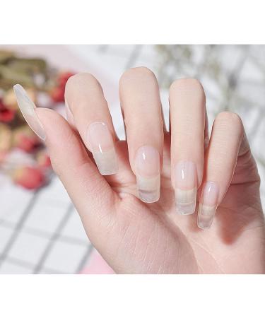 Poly Acrylic Gel Long Lasting Low Odor No Pain Professional Transparent Nail Glue Gel for False Nail Tips and Rhinestone Extension Gel for Nail Art UV/LED Lamp Required 0.5oz - Buy Online on GoSupps.com