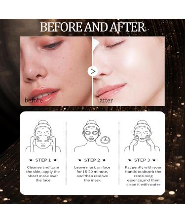 Sheet Mask - 24K Gold Face Mask Womens Gift Sets - Anti-Wrinkle Gift Sets for Teenage Girls to Improve Dull Skin - Moisturize & Sooth Skin - Smooth & Plump - Face Mask Set for All Skin Types(24K) - Buy Online on GoSupps.com