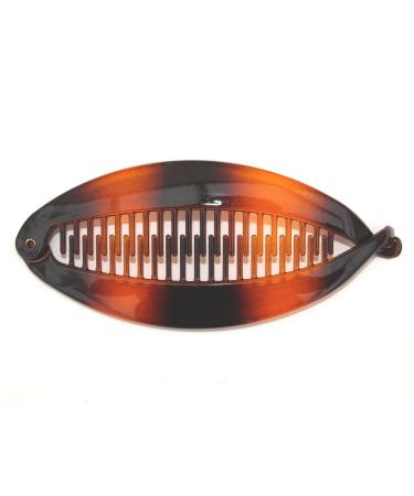 14cm Tort Brown Banana Fish Clip Ladies Girls Hair Clip