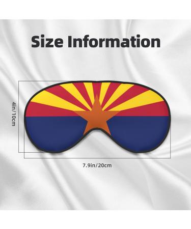 Arizona Flag Soft Sleep Eye Mask | Breathable Travel Eye Patch for Women | Perfect Relaxation Gift - Buy Online on GoSupps.com