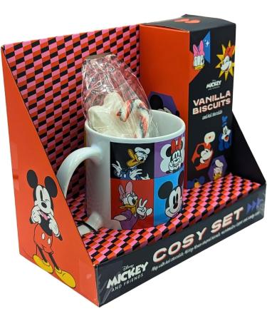Hot Chocolate Gift Set - Mickey & Friends Character Cosy Set - Ceramic Mug Hot Chocolate Mix & Vanilla Biscuits Candy Cane & Marshmallow - Christmas Hot Chocolate Gift Set For Kids (Vanilla) - Buy Online on GoSupps.com