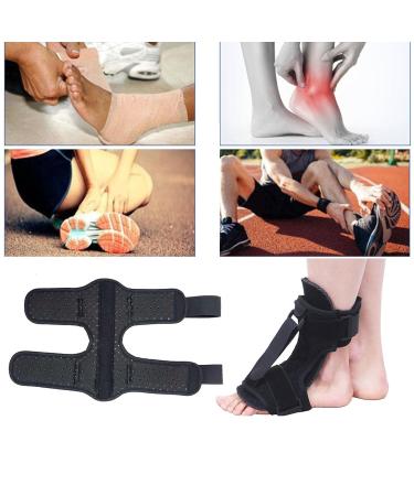 Breathable Foot Support Drop Orthosis Brace with Adjustable Size for Enhanced Rehabilitation Pain Relief Fixed Stretch Fabric Built-in Steel Plate Black One Size One Size Black - Buy Online on GoSupps.com