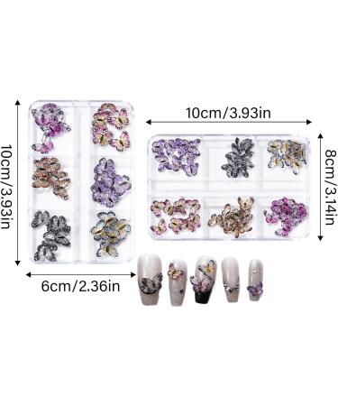 1 3D Butterfly Claw Charm Nail Claw Rhinestone Accessories Nail Decoration Decoration - Buy Online on GoSupps.com