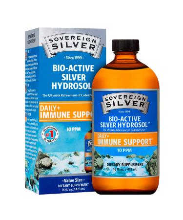 Sovereign Silver Bio-Active Silver Hydrosol 10 ppm 16 fl oz (473 ml)
