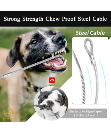 Waterproof Dog Leash - Chew Proof Tie-Out & Training Leash (10m Black) - Durable & Reliable for International Shipping - Buy Online on GoSupps.com