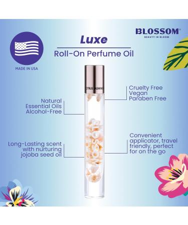 Blossom Roll on Perfume for Women Alcohol Free Rollerball Perfume Oil with Essential Oils Infused with Real Flowers Made in USA 0.20oz (Floral Citrus) Citrus Jasmine Citrus Jasmine 0.2 Fl Oz (Pack of 1) - Buy Online on GoSupps.com