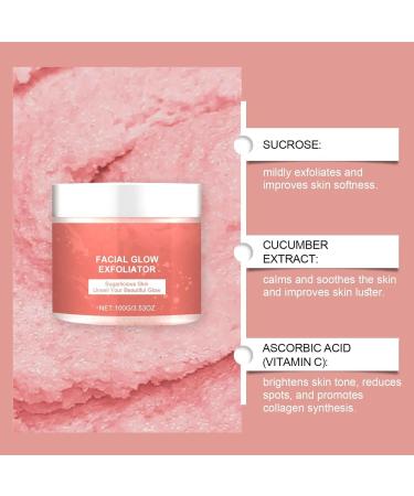 Az car Glow Exfoliator Sugar Facial Scrub Az car Glow Blanqueador Y Exfoliating Sugar Facial Scrub For Smoother Glowing Skin Body Exfoliating De Az car Natural Gently Exfoliates & Moisturizer - Buy Online on GoSupps.com