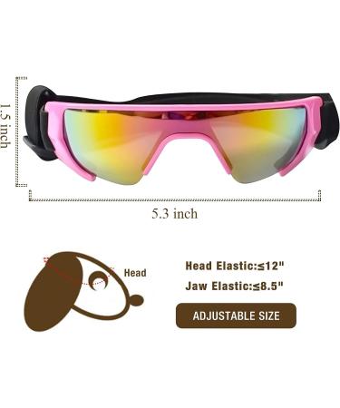 URBEST Dog Goggles Eye Protection - New Version Sunglasses for Medium Dogs - Pink, Waterproof, Windproof, UV Protection - Buy Online on GoSupps.com