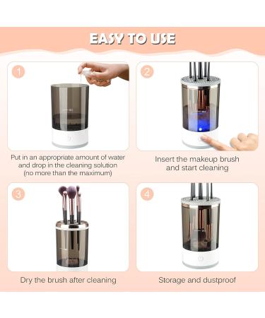 Electric Makeup Brush Cleaner Machine with Clean Mat - Ultimate Cosmetic Tool for Beauty Makeup Brushes - Ideal Gift for Women/Girls - Buy Online on GoSupps.com