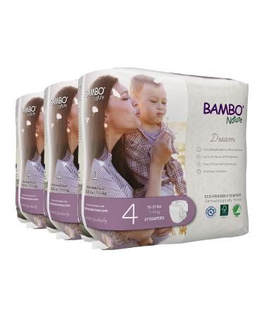 Bambo Nature Premium Eco-Friendly Baby Diapers (Sizes 1 to 6 Available), Size 4, 81 Count Size 4 81