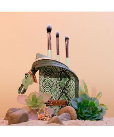 Profusion Cosmetics Desert Sage 4pc Bag & Eye Brush Set | Artist-Grade Adventure-Inspired Makeup Brushes for Creative Eye Looks - Buy Online on GoSupps.com