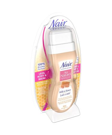 Nair Roll-On Milk and Honey Wax 3.4 oz - Smooth Hair Removal (Pack of 1) - Buy Online on GoSupps.com
