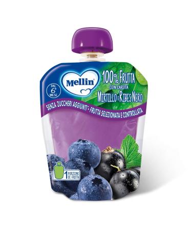 Mellin Merenda Pouch 100 Myrtle and blackcurrant with root 6 packages of 90 g