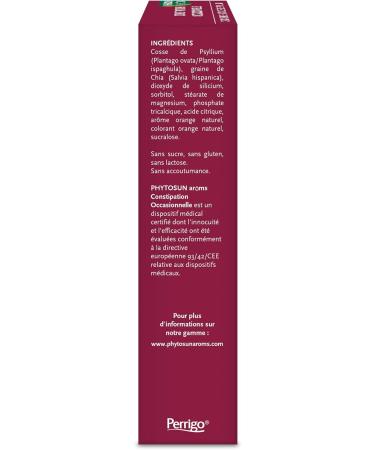 PHYTOSUN AROMS - Occasional Constipation - Natural Orange Flavor - Sugar Free - 10 Powder Sachets for Oral Solution - Buy Online on GoSupps.com