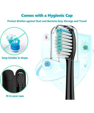 8-Pack Replacement Toothbrush Heads for Philips Sonicare HX6015/03 HX6053/64 - Compatible with 3rd Gen (2023 Release) - Black - Buy Online on GoSupps.com